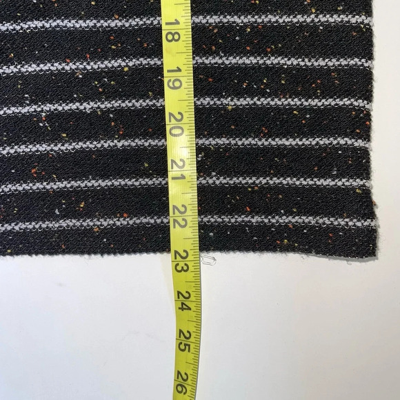 Banana Republic Factory Black & White Striped Tweed Boatneck Sweater Small Women - Picture 9 of 12